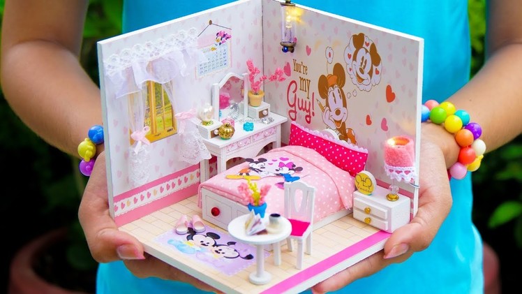 DIY Miniature Minnie Mouse Doll House Room