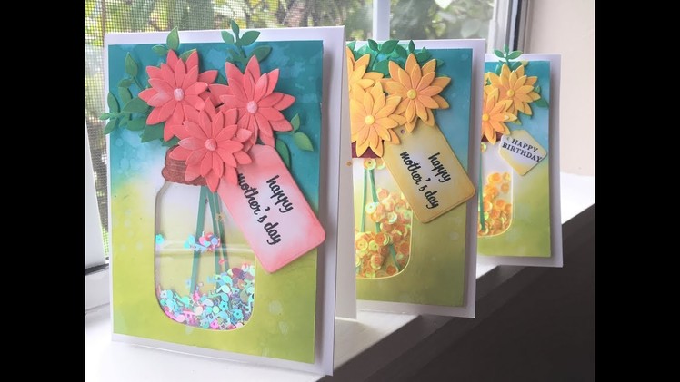 DIY | Mother's day card |  Birthday Card | Shaker Card |  Handmade