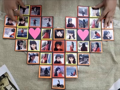 DIY Multi Fold Heart Card |  Handmade Gift  | Toffa4u