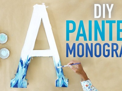 DIY Painted Monogrammed Letter Art - HGTV Handmade