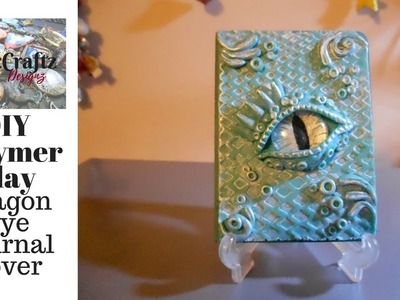 DIY Polymer Clay Dragon Eye Journal Cover