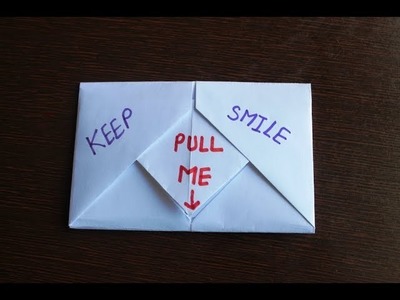 DIY - pull Tab Origami | Letter folding Origami | Pull Tab Envelope