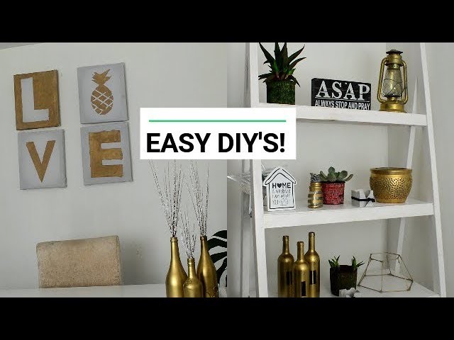 EASY DIY HOME DECOR! | THESE DIY PROJECTS COST ALMOST NOTHING AND LOOK BOMB!