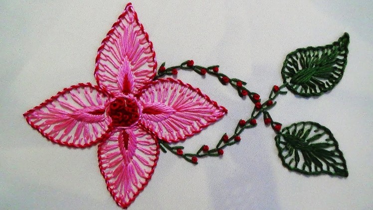 Hand Embroidery: Flower Embroidery