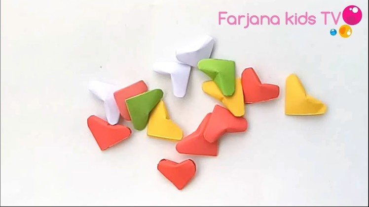 How to make 3D hearts. Diy 3d origami valentine heart