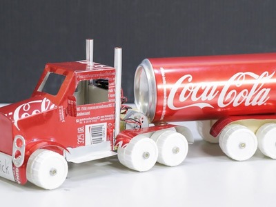 How to make a Coca Cola truck with DC motor - DIY Coca Cola Truck