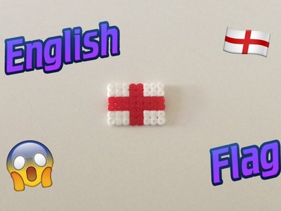 How to make a Hama Bead English Flag!