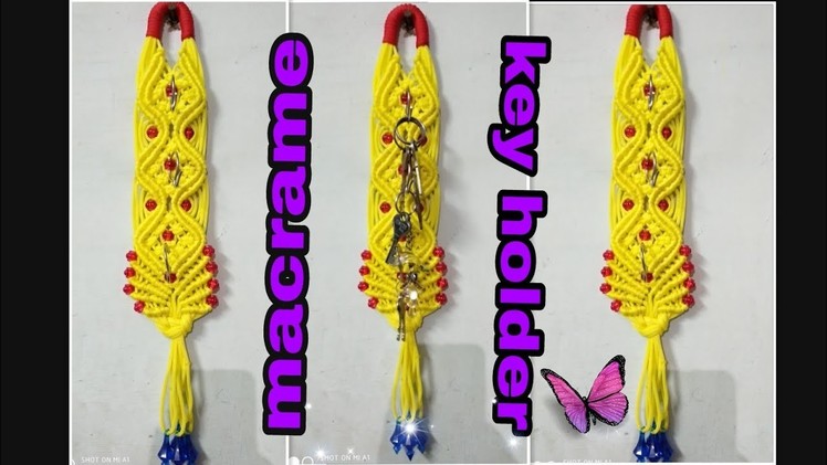 How to make macrame key holder unique and different design diy.