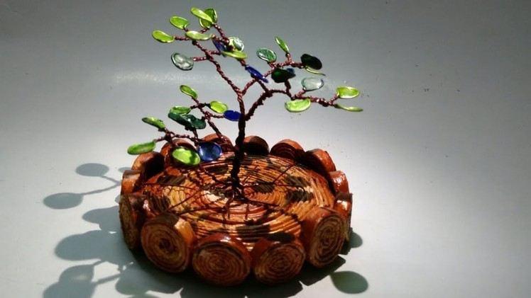 How To Make Nail Polish Wire Tree Showpiece