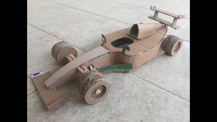 How to make RC F1 car from cardboard-DIY RC Vehicles