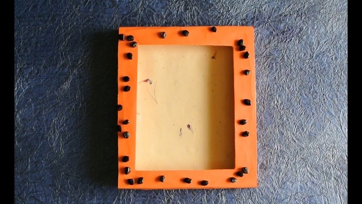 How to reuse waste box to make Wall Art Frame. DIY Decor