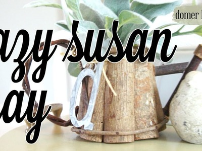 LAZY SUSAN TRAY | THRIFTED DIY