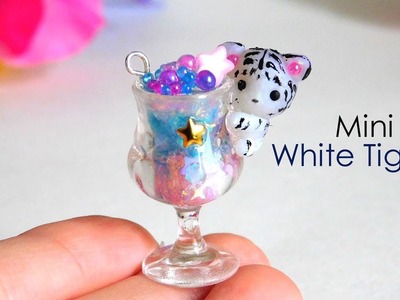 Mini White Tiger - Pastel Galaxy Sundae Tutorial. Polymer Clay