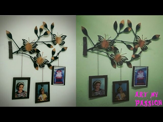 Newspaper wall hanging.newspaper wall decor.diy wall decor.room decor.diy photo frame.artmypassion