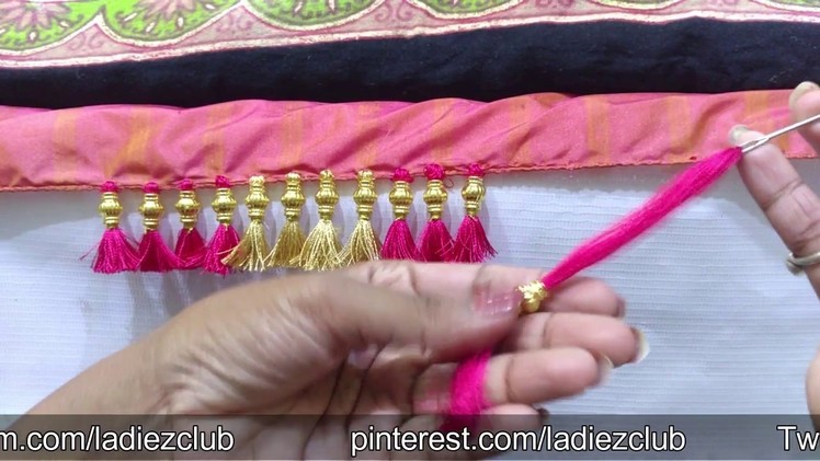 One Minute Baby Kuchu Using Beads I Latest Design of saree tassels I Ladies Club