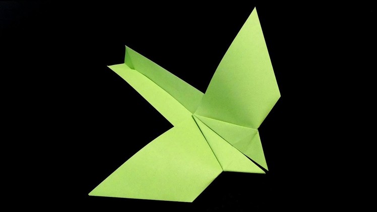 Paper airplane - swallow glider (How to make a paper airplane, one of the best paper airplanes)