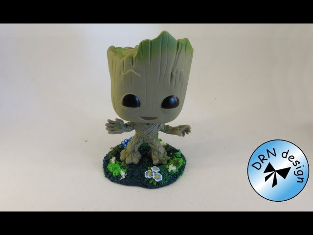 Polymer Clay - A Stand For My Pophead Groot