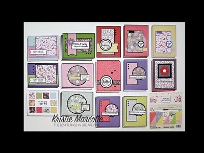 Recollections Backyard Table - 29 cards from one 6x6 paper pad