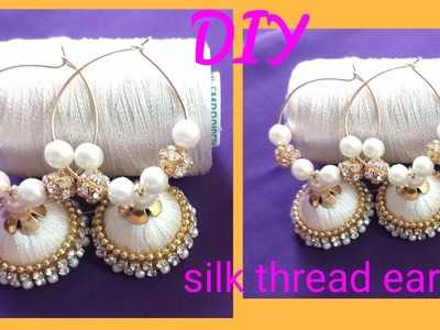 Silk thread earring making_ silk thread jewellery making Tutoril Amazing Artistic