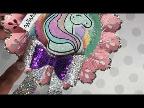 Sizzix Party Fans Thinlits- DIY Rosettes! Super cute! COME SEE!