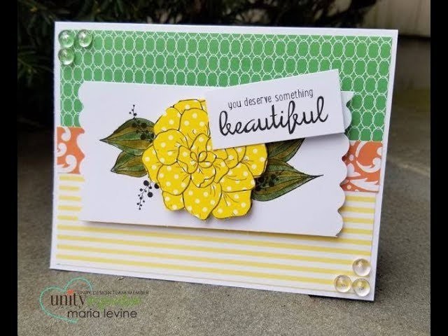Unity Quick Tip: Paper Pieced Floral Card