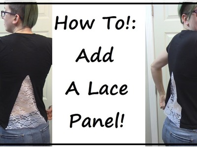Widen A Shirt With Lace! | SEWING NERD!