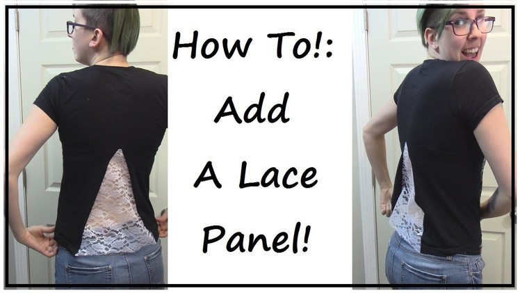 Widen A Shirt With Lace! | SEWING NERD!