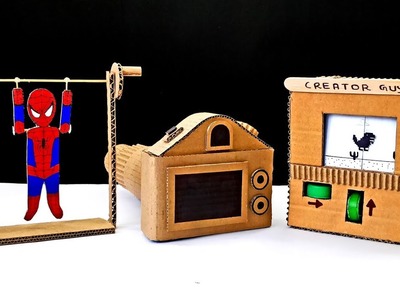 3 Amazing DIY Cardboard Projects or DIY Cardboard Toys