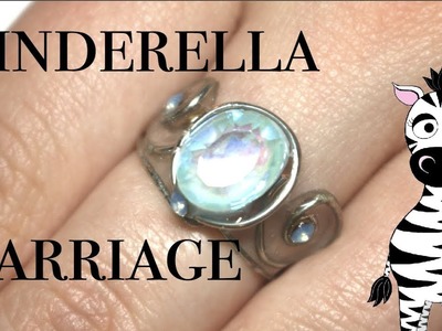 3D Cinderella Carriage Ring Acrylic Nail Art Tutorial