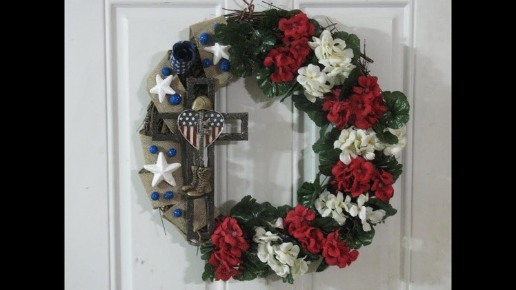 Carmen's Patriotic Salute Two Wreath Tutorial