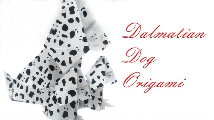 Dalmatian Dog Origami
