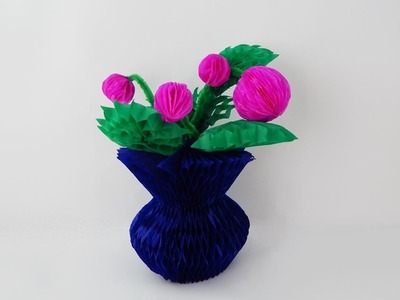 Decoration vase with flowers DIY Dekoration Vase mit Blumen
