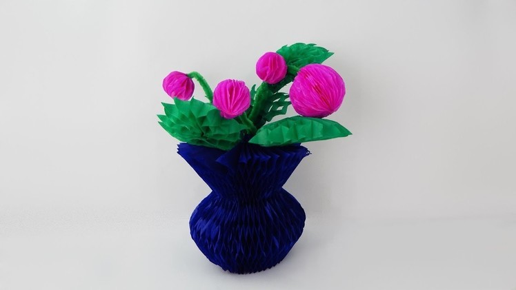 Decoration vase with flowers DIY Dekoration Vase mit Blumen