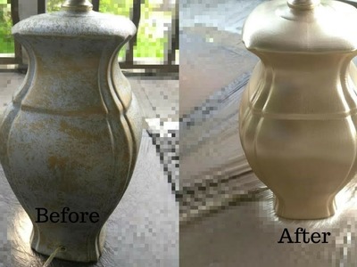 DIY Gold Spray Painted Furniture - Lamps