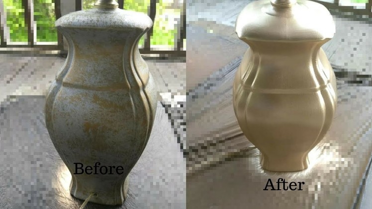 DIY Gold Spray Painted Furniture - Lamps