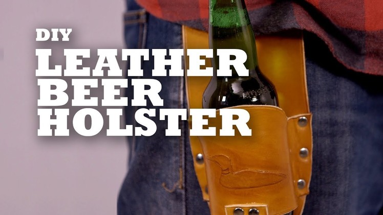 DIY Leather Beer Holster