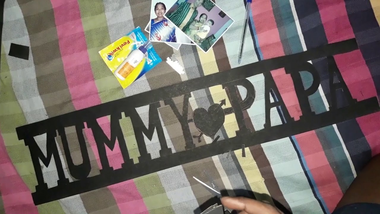 Diy Letter Photo Frame Anniversary Gift For Mom And Dad