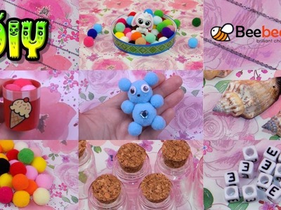 DIY Miniature Dollhouse Barbie Ice Cream, Teddy, Ball Pit - How to Make Doll Stuff and Beebeecraft