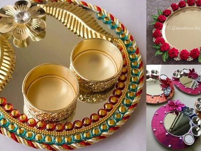 DIY || Wedding decorative plates ||wedding pujaa thali