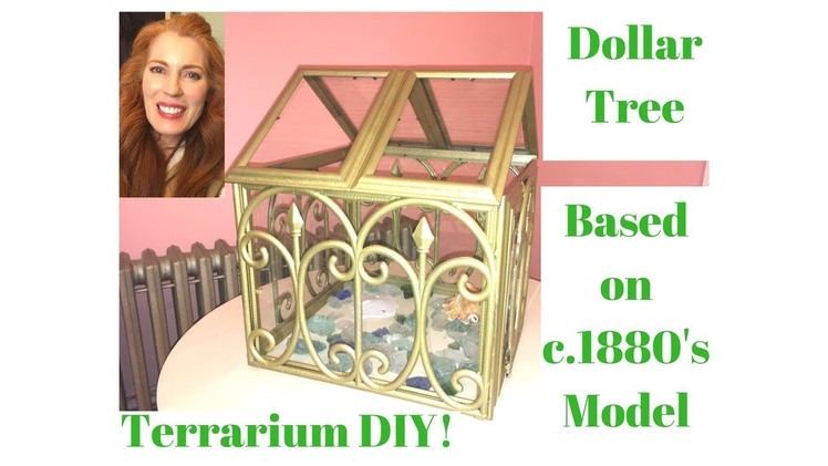 Dollar Tree Terrarium DIY Inspired by Late 1800's Victorian Ironwork Terrariums!