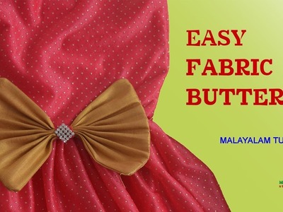 Easy fabric butterfly making. malayalam stitching tutorial