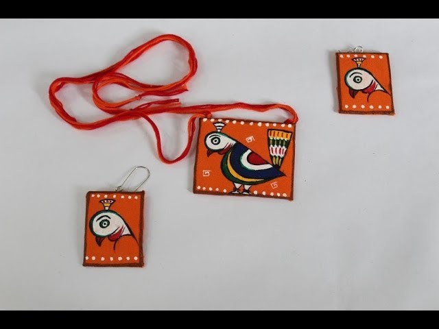 Fabric Necklace and Ear Ring Making Tutorial | Ananya Mondal