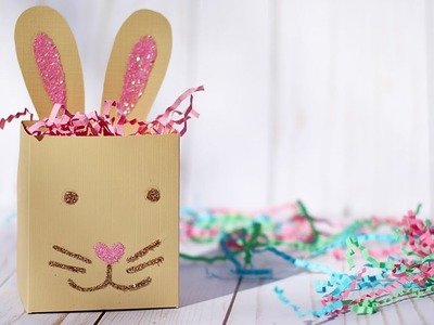 Glittery Easter Bunny Treat Box Tutorial ????