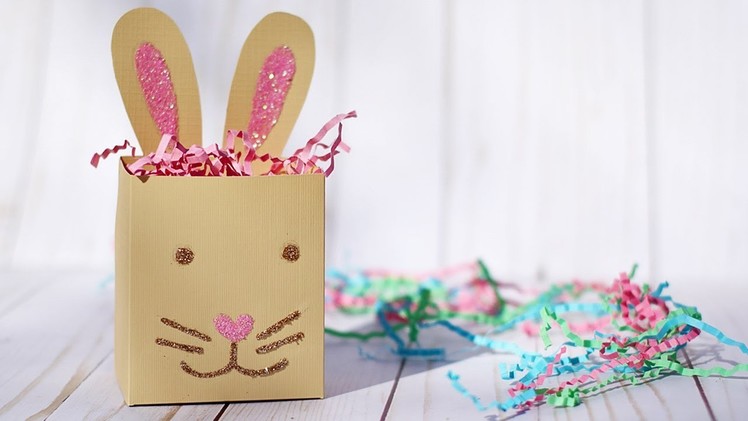 Glittery Easter Bunny Treat Box Tutorial ????