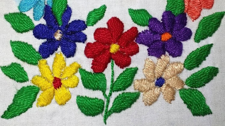 Hand Embroidery : Satin Stitch