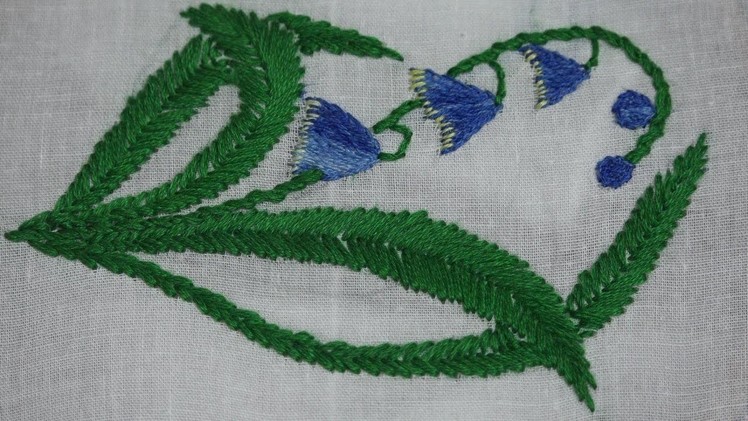 Hand Embroidery : Satin Stitch, Twisted Chain Stitch & Fish Bone Stitch