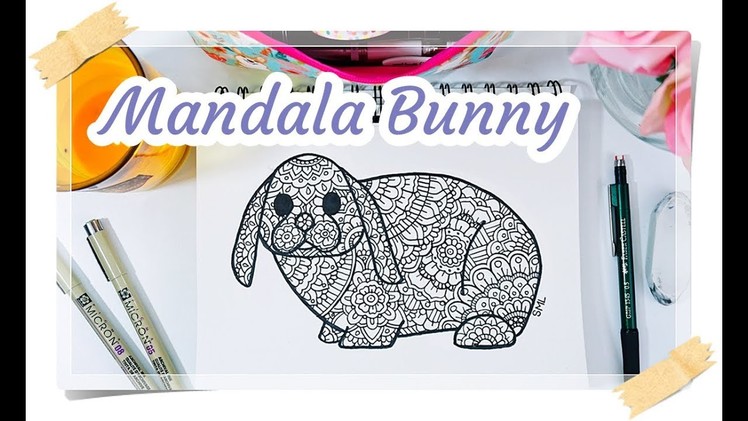 How To Draw A Mandala Bunny Tutorial