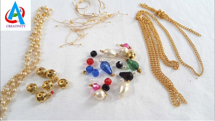 How to make 9 awesome earrings using pearls. simple earrings making tutorial. diy