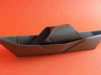 How to Make a Paper Boat. Origami Step by Step Tutorial