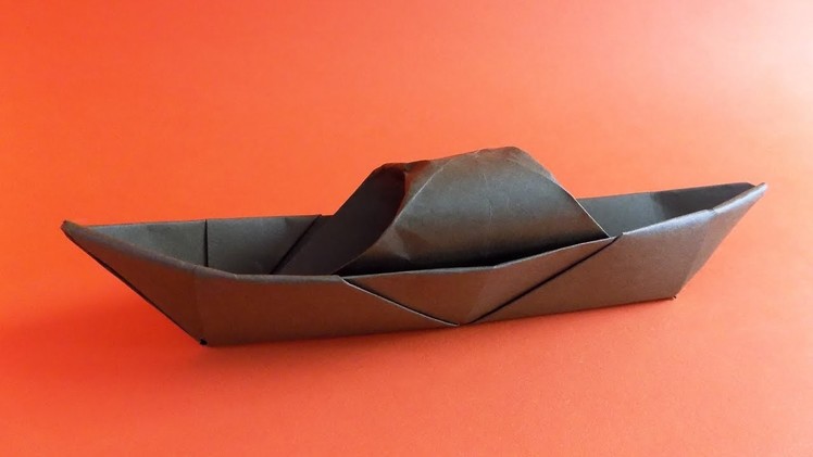 How to Make a Paper Boat. Origami Step by Step Tutorial